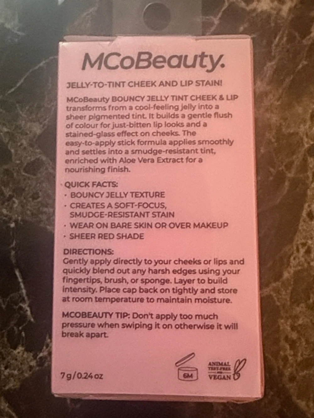 MCoBeauty Bouncy Jelly Tint Cheek & Lip - Pink